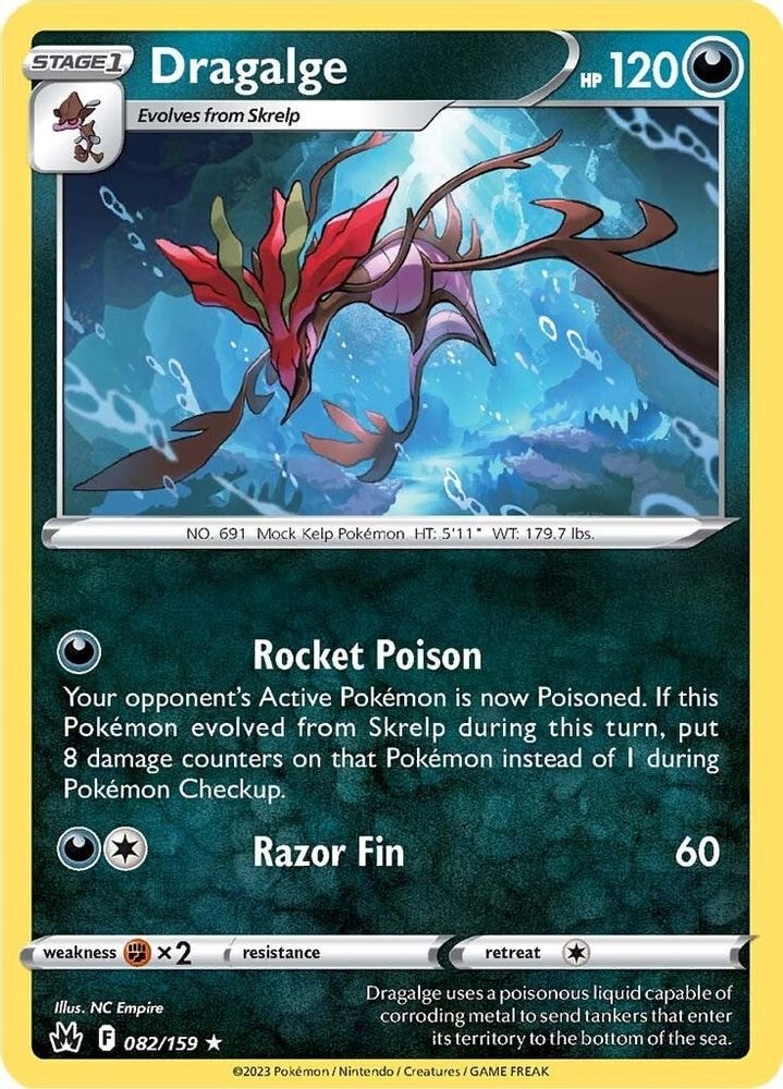 SWSH: Crown Zenith (CRZ) - Dragalge (#082/159, Rare) ()
