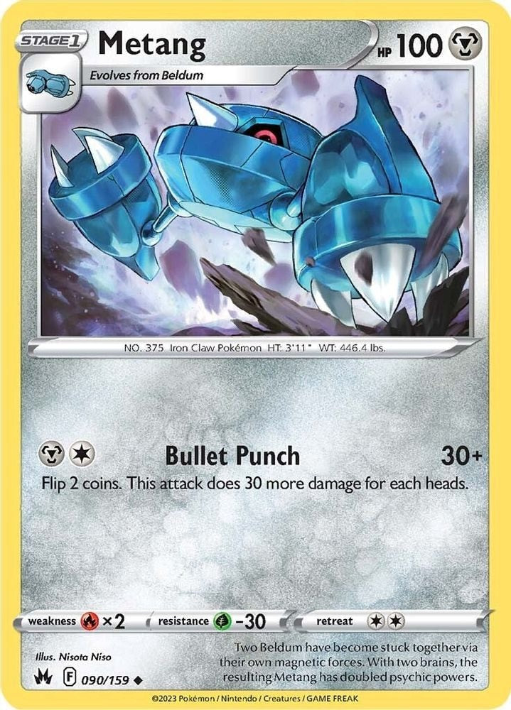 SWSH: Crown Zenith (CRZ) - Metang (#090/159, Uncommon) ()