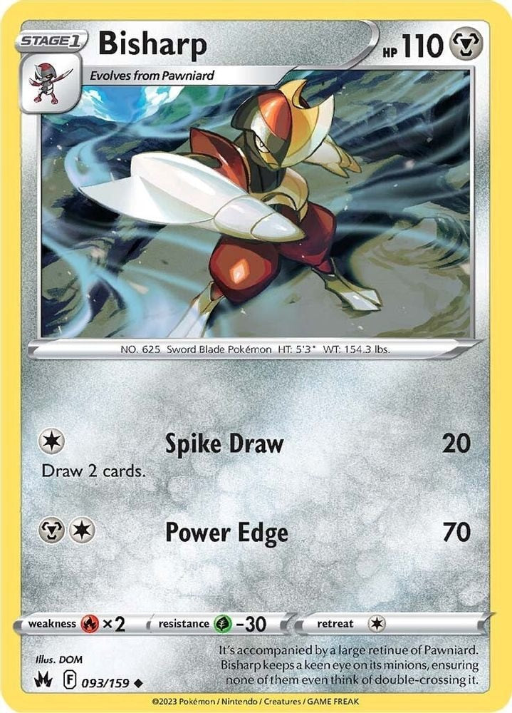 SWSH: Crown Zenith (CRZ) - Bisharp (#093/159, Uncommon) ()