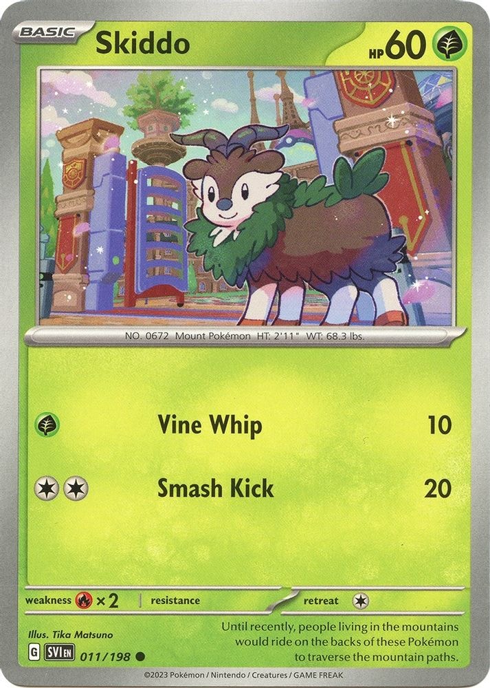 SV01: Scarlet & Violet Base Set (SVI) - Skiddo (#011/198, Common) ()