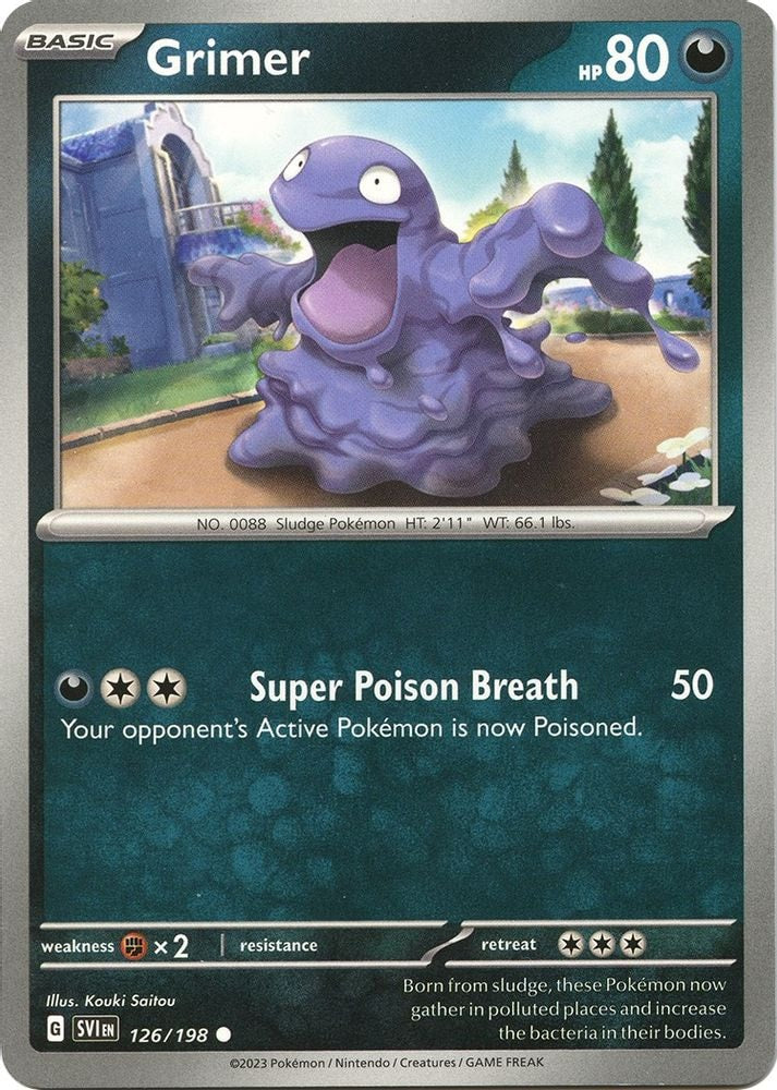SV01: Scarlet & Violet Base Set (SVI) - Grimer (#126/198, Common) ()