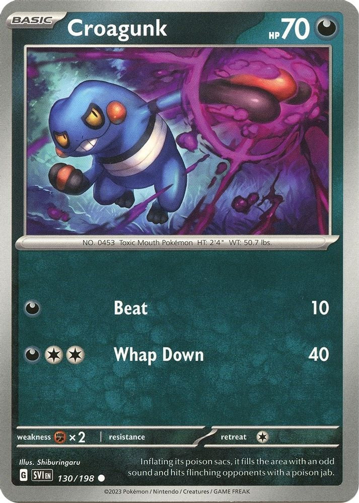 SV01: Scarlet & Violet Base Set (SVI) - Croagunk (#130/198, Common) ()