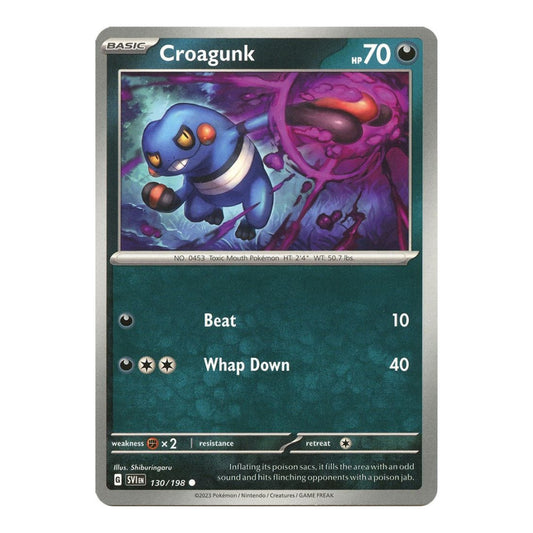 SV01: Scarlet & Violet Base Set (SVI) - Croagunk (#130/198) (Near Mint)