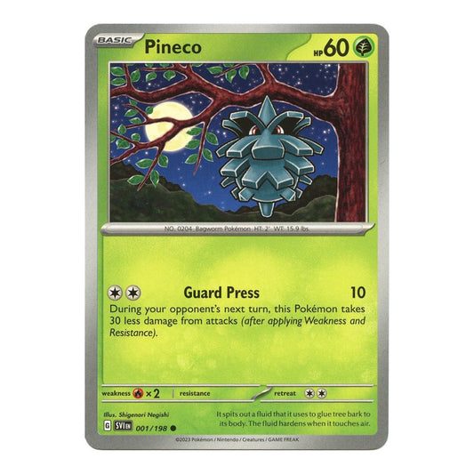 SV01: Scarlet & Violet Base Set (SVI) - Pineco (#001/198) (Near Mint)