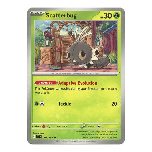 SV01: Scarlet & Violet Base Set (SVI) - Scatterbug (#008/198) (Near Mint)