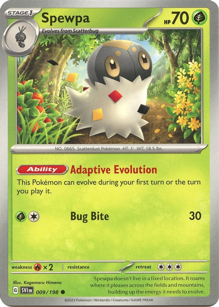 SV01: Scarlet & Violet Base Set (SVI) - Spewpa (#009/198, Common) ()