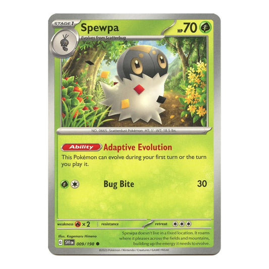 SV01: Scarlet & Violet Base Set (SVI) - Spewpa (#009/198) (Near Mint)