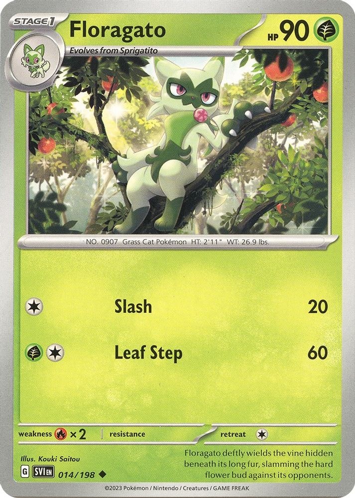 SV01: Scarlet & Violet Base Set (SVI) - Floragato (#014/198, Uncommon) ()