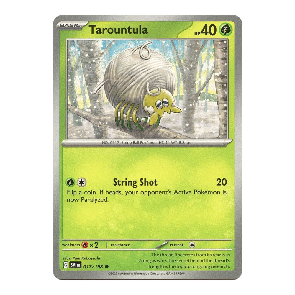 SV01: Scarlet & Violet Base Set (SVI) - Tarountula 017 198 (#017/198) (Near Mint)