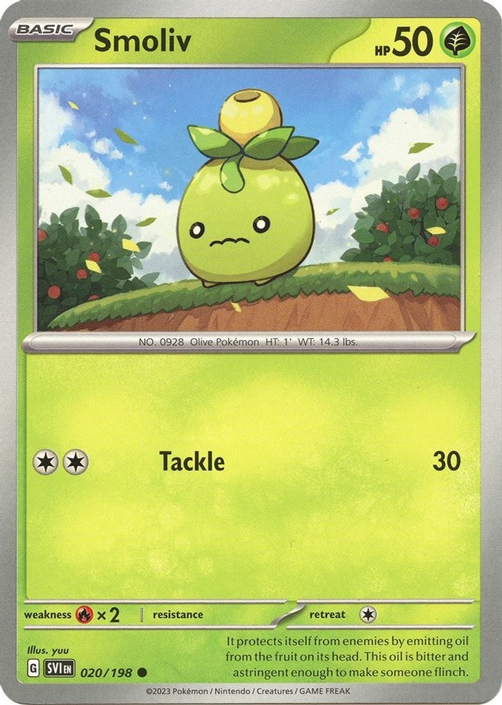 SV01: Scarlet & Violet Base Set (SVI) - Smoliv - 020/198 (#020/198, Common) ()