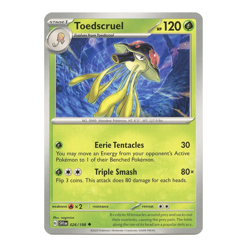 SV01: Scarlet & Violet Base Set (SVI) - Toedscruel (#026/198) (Near Mint)