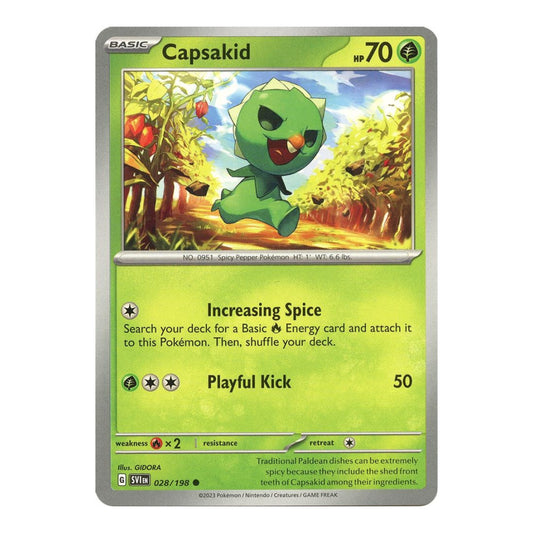 SV01: Scarlet & Violet Base Set (SVI) - Capsakid 028 198 (#028/198) (Near Mint)