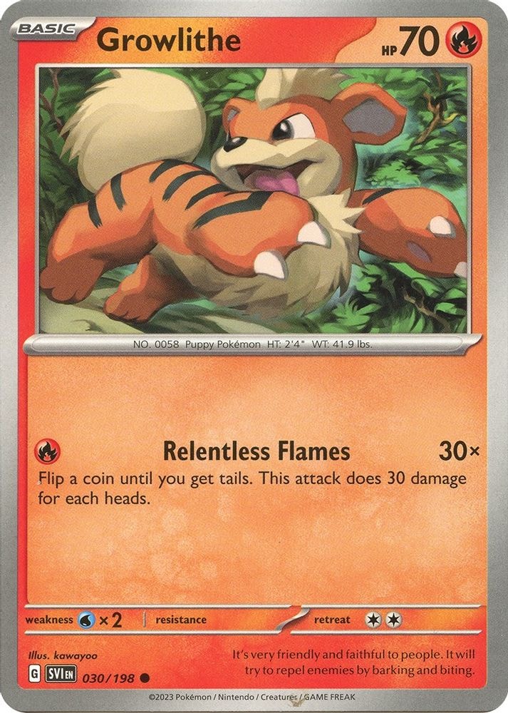 SV01: Scarlet & Violet Base Set (SVI) - Growlithe - 030/198 (#030/198, Common) ()