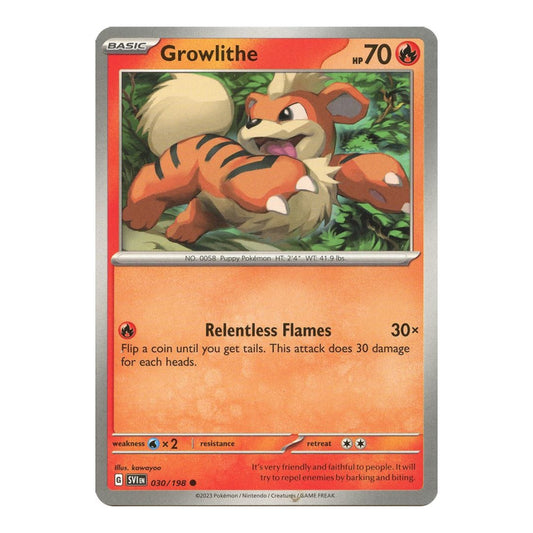 SV01: Scarlet & Violet Base Set (SVI) - Growlithe 030 198 (#030/198) (Near Mint)