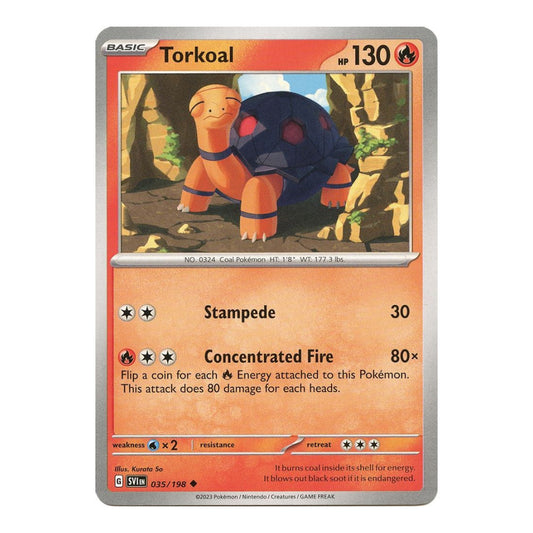 SV01: Scarlet & Violet Base Set (SVI) - Torkoal (#035/198) (Near Mint)