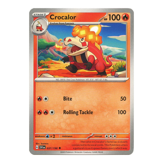 SV01: Scarlet & Violet Base Set (SVI) - Crocalor (#037/198) (Near Mint)