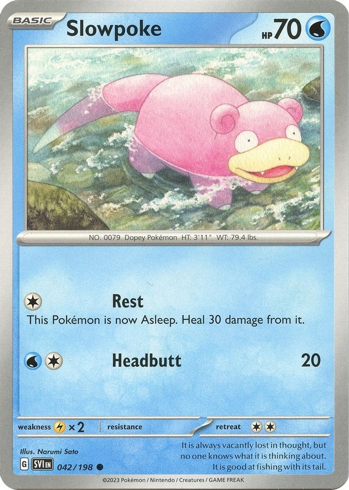 SV01: Scarlet & Violet Base Set (SVI) - Slowpoke - 042/198 (#042/198, Common) ()