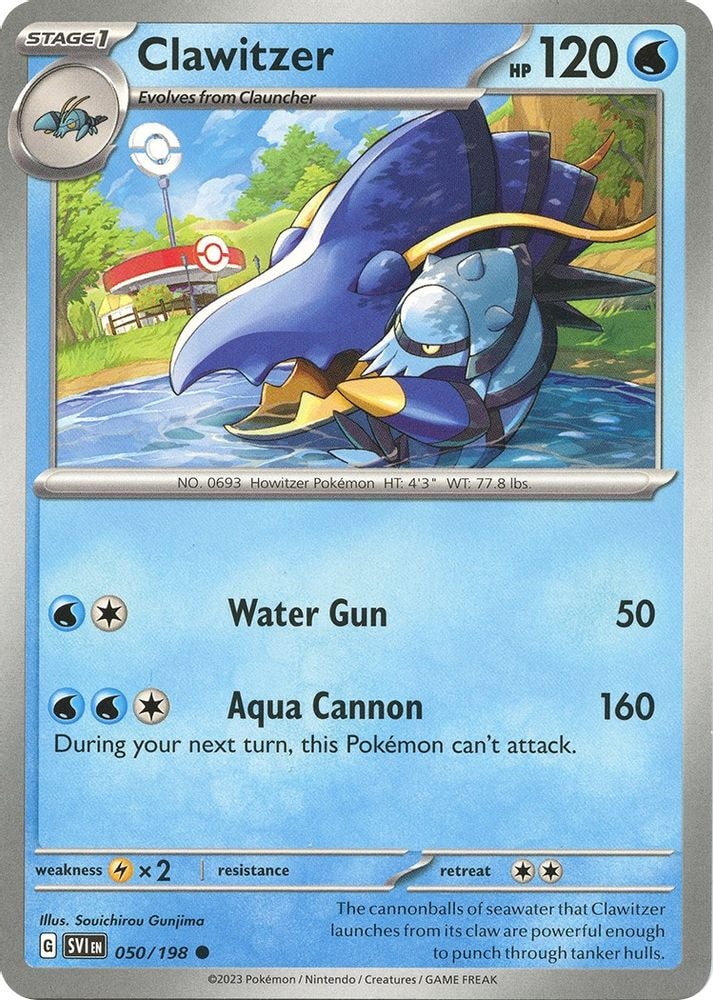 SV01: Scarlet & Violet Base Set (SVI) - Clawitzer (#050/198, Common) ()