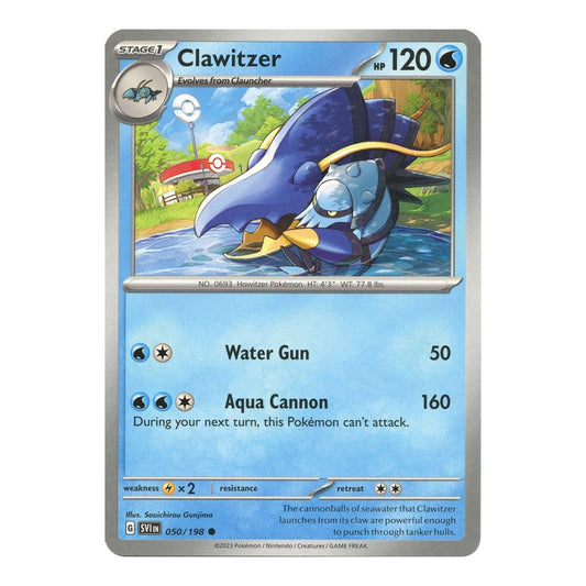 SV01: Scarlet & Violet Base Set (SVI) - Clawitzer (#050/198) (Near Mint)