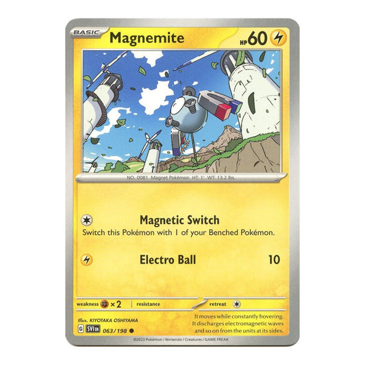 SV01: Scarlet & Violet Base Set (SVI) - Magnemite (#063/198) (Near Mint)
