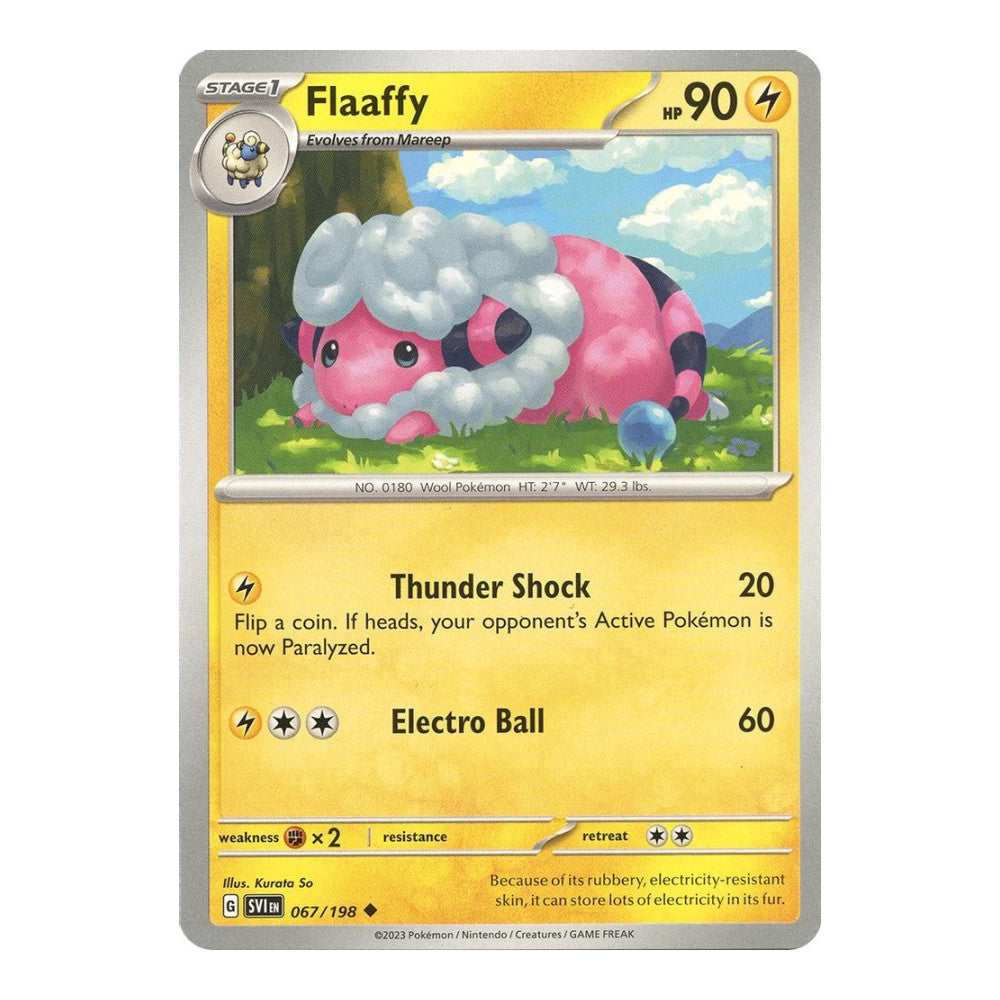 SV01: Scarlet & Violet Base Set (SVI) - Flaaffy (#067/198) (Near Mint)