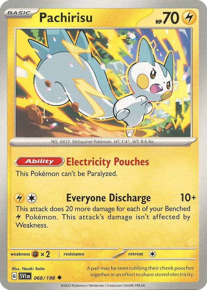 SV01: Scarlet & Violet Base Set (SVI) - Pachirisu - 068/198 (#068/198, Uncommon) ()