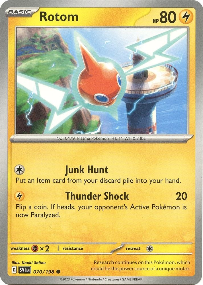 SV01: Scarlet & Violet Base Set (SVI) - Rotom - 070/198 (#070/198, Common) ()