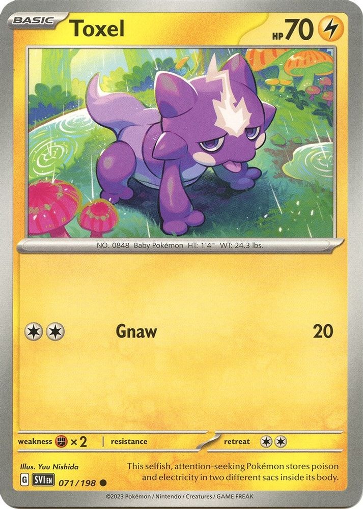 SV01: Scarlet & Violet Base Set (SVI) - Toxel (#071/198, Common)