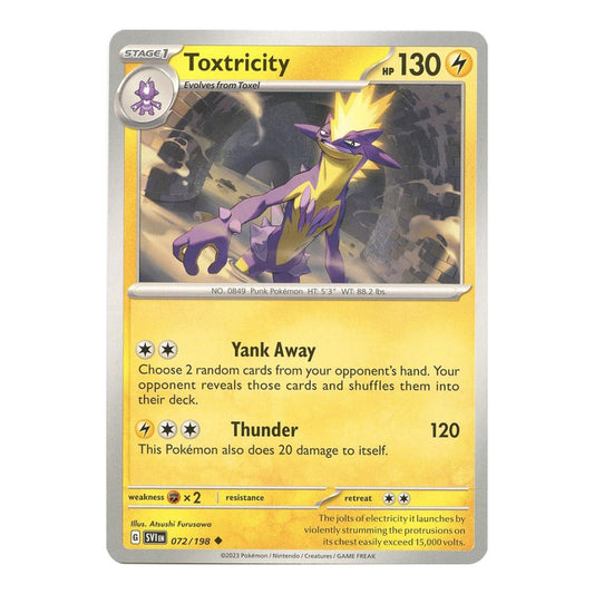 SV01: Scarlet & Violet Base Set (SVI) - Toxtricity (#072/198) (Near Mint)