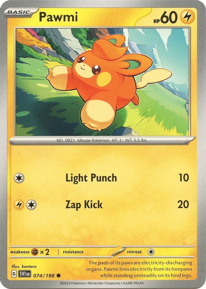 SV01: Scarlet & Violet Base Set (SVI) - Pawmi - 074/198 (#074/198, Common) ()