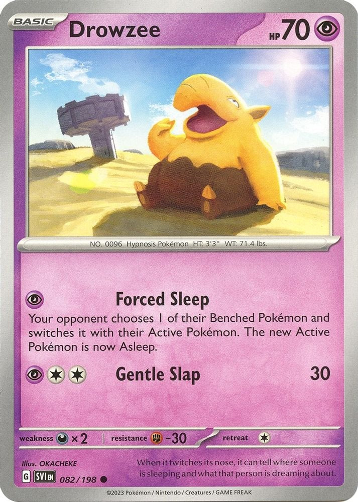 SV01: Scarlet & Violet Base Set (SVI) - Drowzee - 082/198 (#082/198, Common) ()