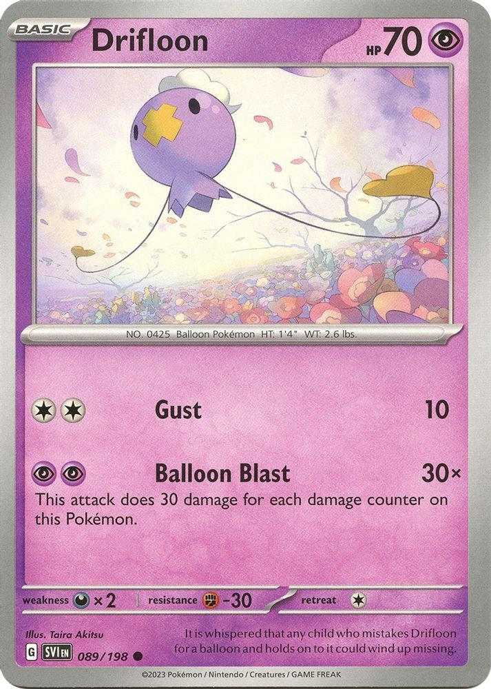 SV01: Scarlet & Violet Base Set (SVI) - Drifloon (#089/198, Common) ()