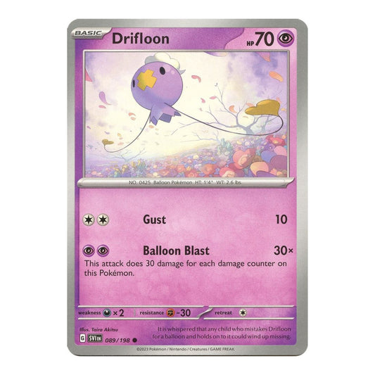 SV01: Scarlet & Violet Base Set (SVI) - Drifloon (#089/198) (Near Mint)