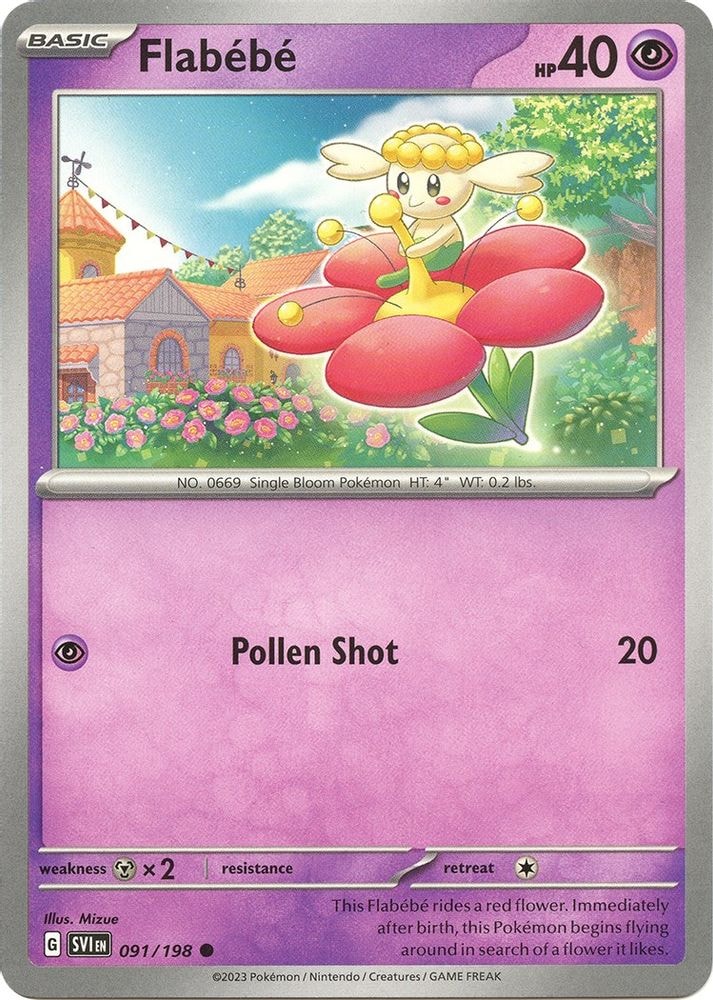 SV01: Scarlet & Violet Base Set (SVI) - Flabebe (#091/198, Common) ()