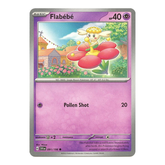 SV01: Scarlet & Violet Base Set (SVI) - Flabebe (#091/198) (Near Mint)