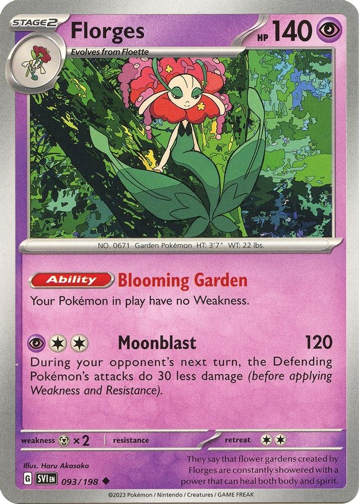 SV01: Scarlet & Violet Base Set (SVI) - Florges (#093/198, Uncommon) ()