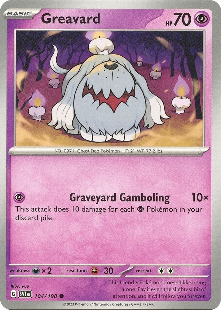 SV01: Scarlet & Violet Base Set (SVI) - Greavard - 104/198 (#104/198, Common) ()