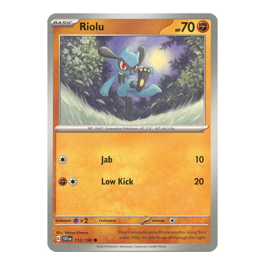 SV01: Scarlet & Violet Base Set (SVI) - Riolu 112 198 (#112/198) (Near Mint)