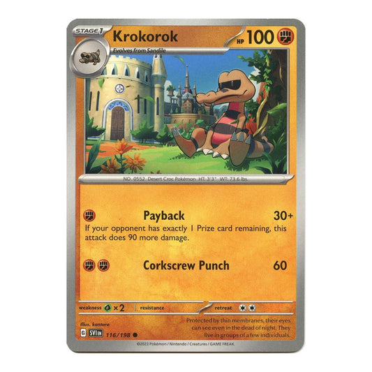 SV01: Scarlet & Violet Base Set (SVI) - Krokorok (#116/198) (Near Mint)