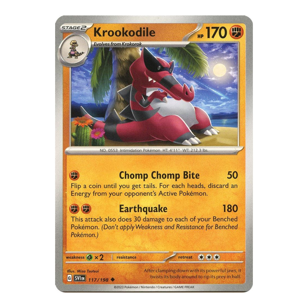 SV01: Scarlet & Violet Base Set (SVI) - Krookodile (#117/198) (Near Mint)