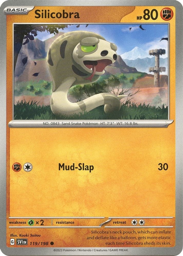 SV01: Scarlet & Violet Base Set (SVI) - Silicobra (#119/198, Common) ()