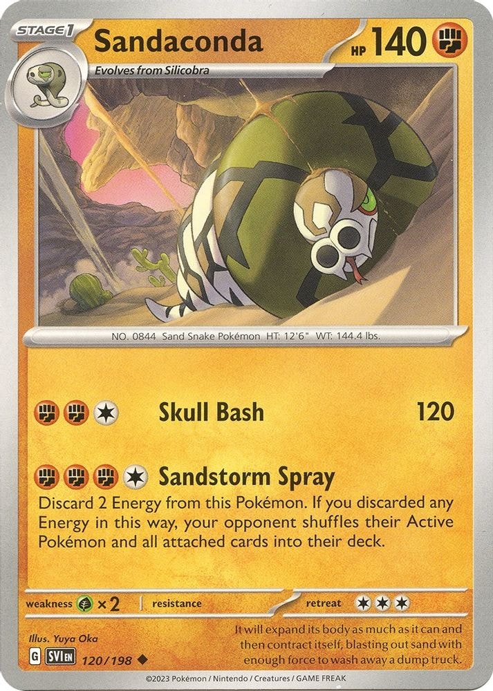 SV01: Scarlet & Violet Base Set (SVI) - Sandaconda (#120/198, Uncommon) ()