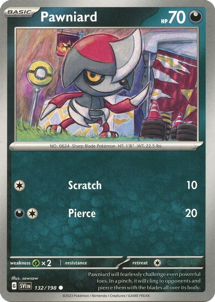 SV01: Scarlet & Violet Base Set (SVI) - Pawniard (#132/198, Common) ()
