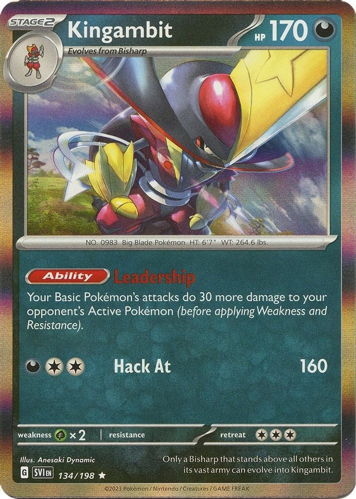 SV01: Scarlet & Violet Base Set (SVI) - Kingambit - 134/198 (#134/198, Rare)
