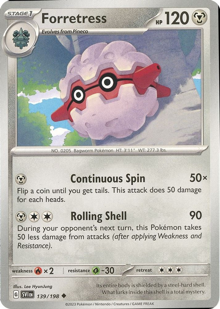 SV01: Scarlet & Violet Base Set (SVI) - Forretress (#139/198, Uncommon) ()