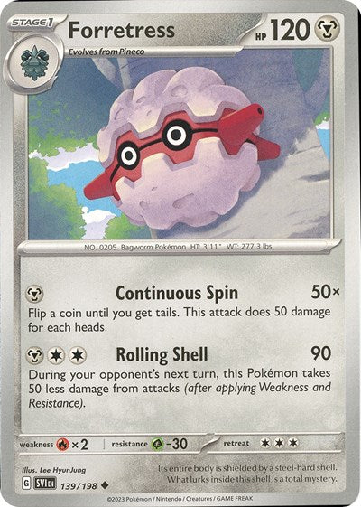 SV01: Scarlet & Violet Base Set (SVI) - Forretress (#139/198, Uncommon) ()