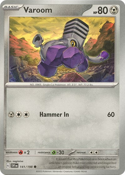 SV01: Scarlet & Violet Base Set (SVI) - Varoom - 141/198 (#141/198, Common) ()