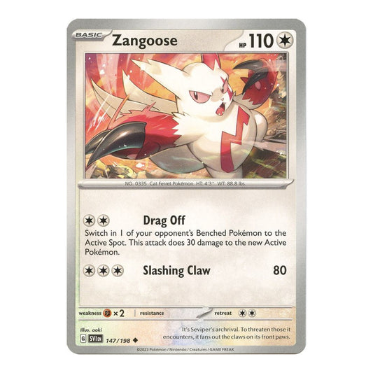 SV01: Scarlet & Violet Base Set (SVI) - Zangoose 147 198 (#147/198) (Near Mint)