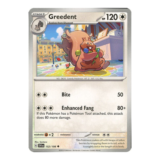 SV01: Scarlet & Violet Base Set (SVI) - Greedent (#152/198) (Near Mint)
