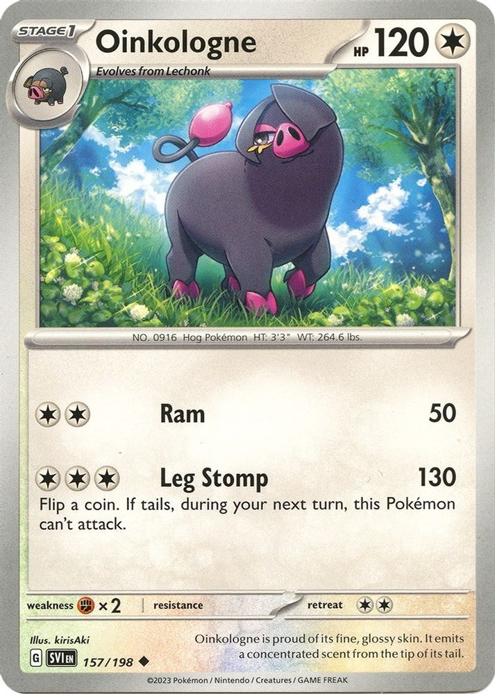 SV01: Scarlet & Violet Base Set (SVI) - Oinkologne (#157/198, Uncommon) ()